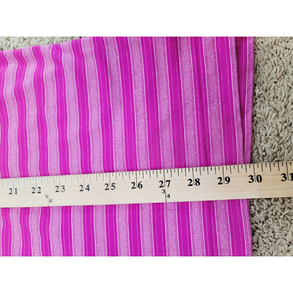 FOOTJOY STRIPED OMBRE PINK SHORT SLEEVE POLO, SZ MEDIUM - Picture 13 of 15